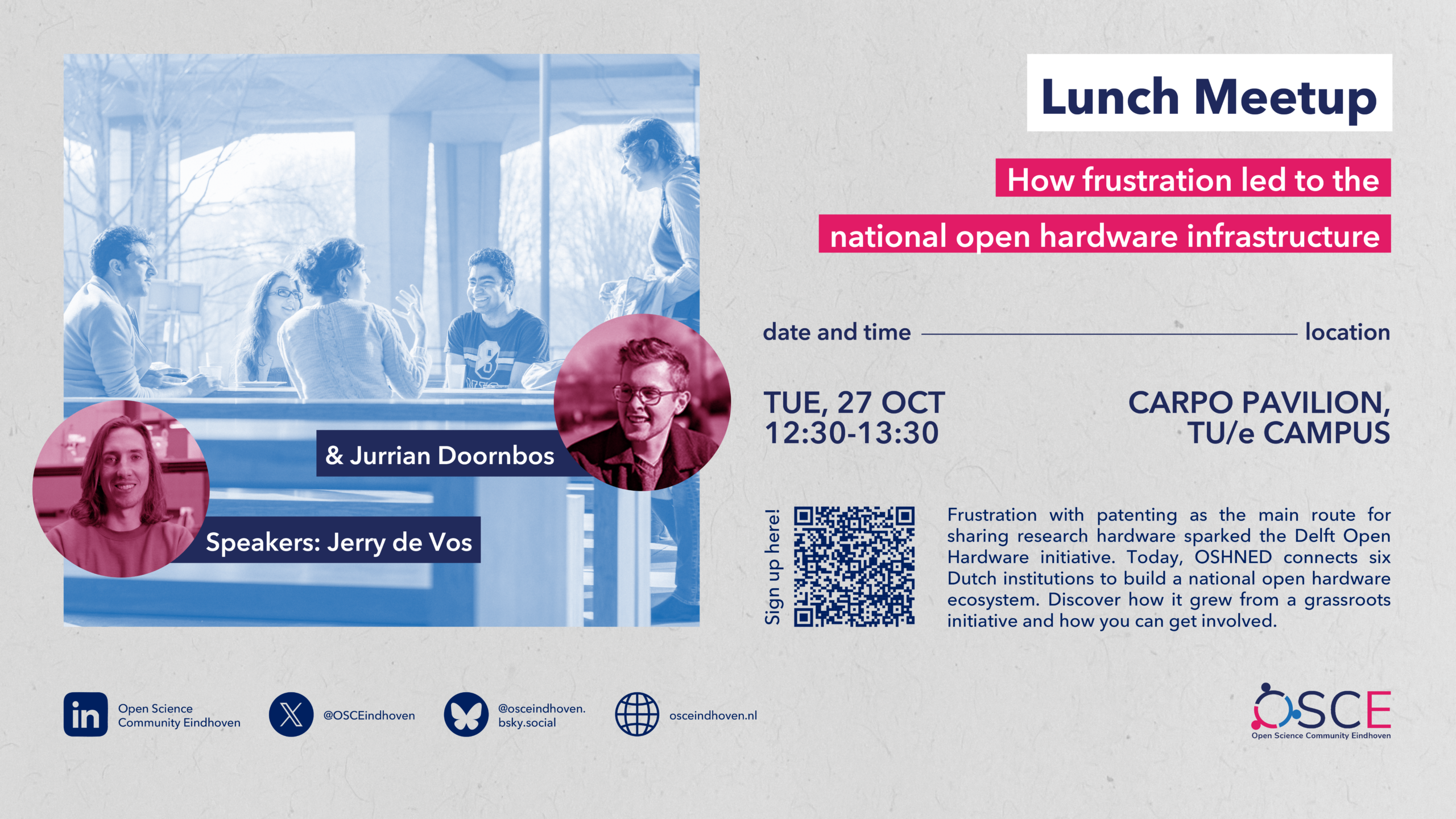 OSCE lunch meetup: How frustration led to the national open hardware infrastructure